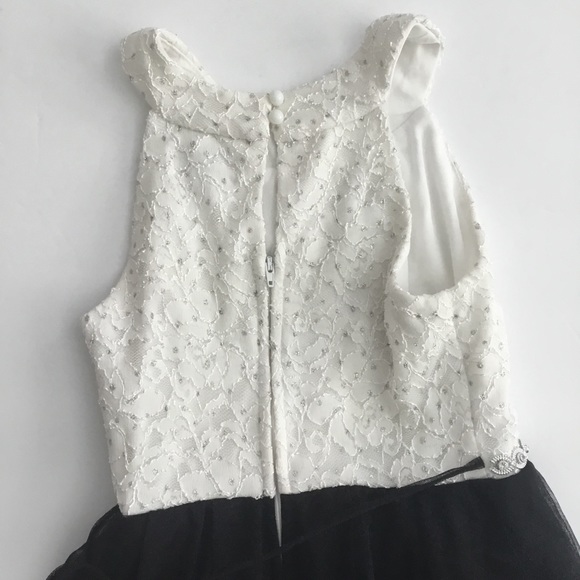 Speechless Kids Girls Formal Dress Black And White Size 7 - Picture 8 of 12